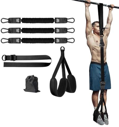 Assistance Band for Pull Ups,Heavy Duty Resistance Band Pull Up Assistance Bands,Ceinture d'entraînement de Force,Adjustable Strength Training Band,Tirez Les Bandes d'assistance (Noir, 225 pounds)