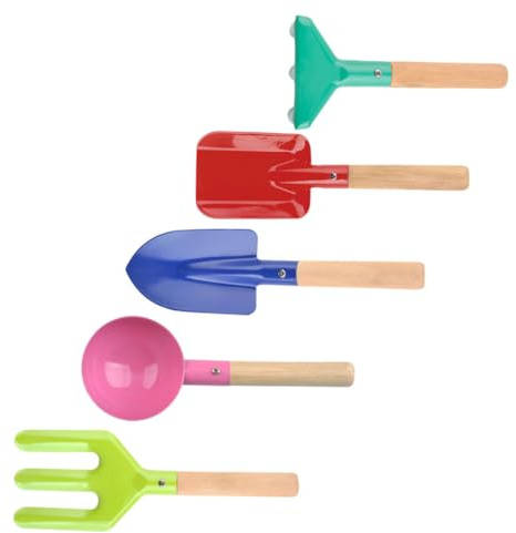 Toyvian Râteau et Truelle de Jardin Outils de Jardinage Manuels pour Planter Aérer la Terre et Enlever Les Déchets