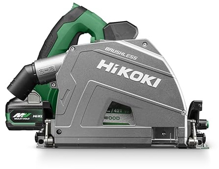 HiKOKI C3606DPAjVZ Cordless Plunge Cut Saw, 165mm Blade, Aluminum Die Cast, 36V Brushless Motor, Guide Rail Compatible, 390x200x270mm