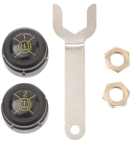 CATIEBYE Monitor Inalámbrico de Presión para Motocicletas Sensor Presion Neumaticos Moto, Alarma de Alta Temperatura y Material Abs Resistente