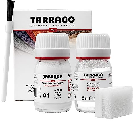 Tarrago Self Shine Color Dye 25 ml | Tinte + Imprimación para Zapatos y Bolsos | Cubre Rozaduras y Desgastes del Calzado | Piel Natural y Sintético, 90 Colores