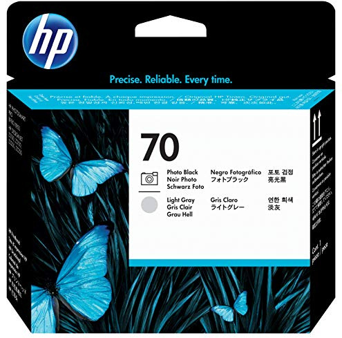 HP 70 Photo Black & Light Gray DesignJet Printhead (C9407A) for DesignJet Z5400, Z5200, Z3200, Z3100 & Z2100 Large Format Printers, Photo Black Printhead