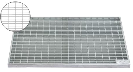 ACO 60x40x2cm Maschenrost 30/10 Gitterrost Eingangsrost Normrost Abstreifer Rost verzinkt
