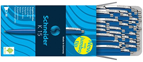 20 Schneider Kugelschreiber K15 / Schreibfarbe blau / Gehäusefarbe blau