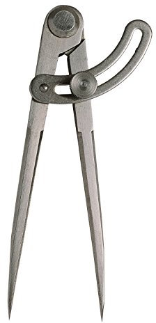 Compas arqué 500 mm avec charnière à rivets.
