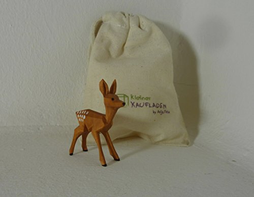 Kitz stehend von Lotte Sievers-Hahn 5,0 cm mit Baumwollbeutel Krippenfigur