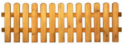 StaketenZaun 'Standard' 180x60/60 cm - gerade – kdi / V2A Edelstahl Schrauben verschraubt - aus frischem Holz gehobelt – gerade Ausführung - kesseldruckimprägniert