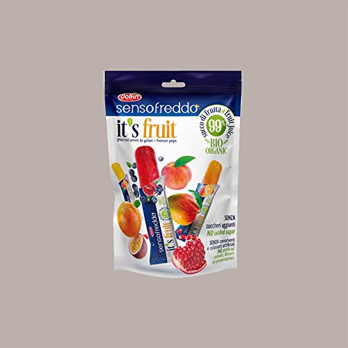 Ghiacciolo Senso Freddo IT'S FRUIT 99% con Succo di Frutta pronto da gelare Dolfin - 4x10 pezzi -