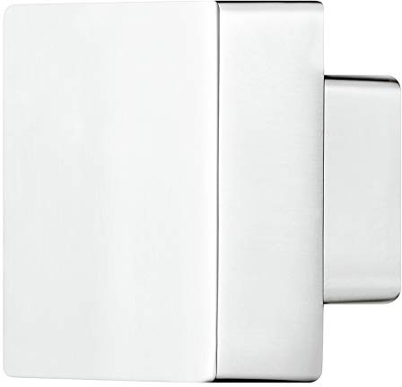 Gedotec Möbelgriff eckig Türknopf Modern Möbelknopf Chrom poliert - SQUARE | Knopf-Griff 30 x 30 mm | Schrankknopf für Schubladen & Kommoden | 1 Stück - Design Tür-Knauf Schranktür mit Schrauben