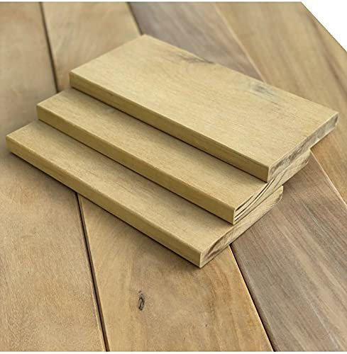 Terrassendielen Garapa 14,95€/m Terrassenbelag Terrassenholz Dielen Massivholz (21x144x1830mm) glatt/glatt