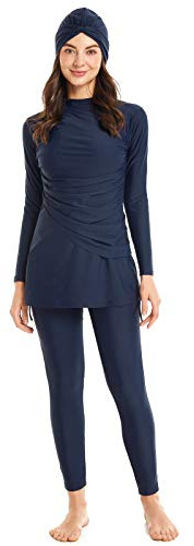 seafanny Maillots de Bain 3 pièces pour Femme Musulmane Couverture complète Hijab Burkini Maillot de Bain Modeste
