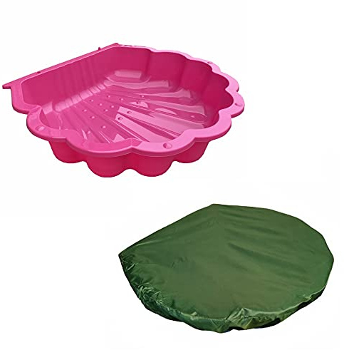 Wassermuschel Sandmuschel mit Abdeckung Auswahl (pink incl. Abdeckplane)
