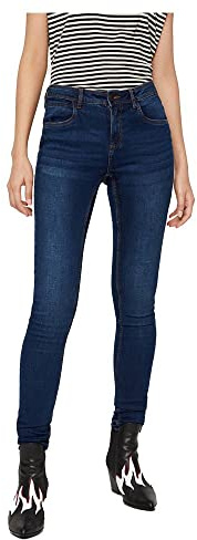 Noisy may NMCallie HW Skinny Jeans Frauen Jeans dunkelblau W32L34