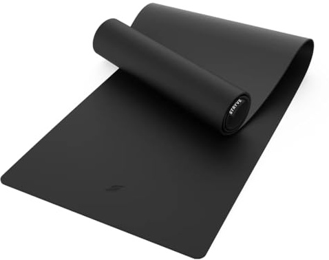 STRYVE Training Mat Pro - Yogamatte rutschfest – Yoga Matte aus Naturkautschuk & PU – Trainingsmatte, Fitnessmatte & Sportmatte für Home Gym, Pilates, Yoga & HIIT – 5 mm Gym Matte groß (181x61 cm)