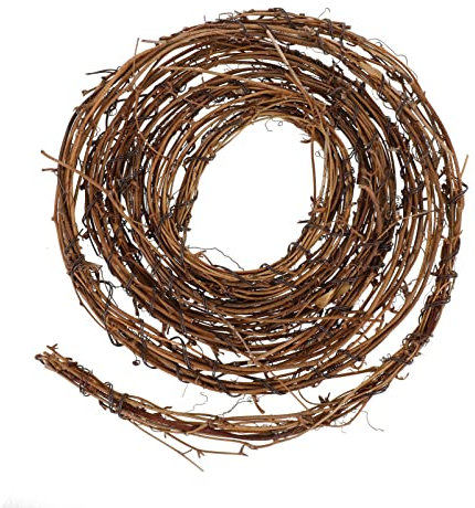 Homoyoyo 15 Feet Grapevine Twig Garland DIY Crafts Natural Twig Garland Wreaths Hanging Decor for Wedding Holiday Party Wall Door Home Christmas decor