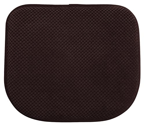 PAGGED Cojines de asiento de espuma marrón para sillas de cocina, comedor, cojines de asiento de oficina, antideslizantes, lavables, en forma de U, suaves, gruesos, cojines grandes de metal y madera