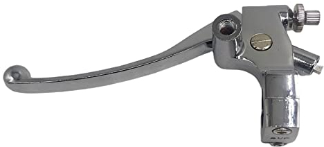 XDF 1 25mm Left Clutch Lever Perch Compatible for Honda Shadow VT600 VT750 VT1100 VT1300 VTX1300 VF750 Motorcycle Handlebar Mirror Base Mount 53172-MR1-000（Chrome ）
