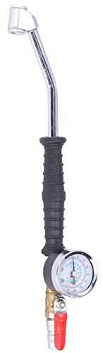 Inflador de Neumáticos con Manómetro, Cabezal de Inflado de Neumáticos con Mandril de Aire, Accesorio de Boquilla de Repuesto para Mantenimiento