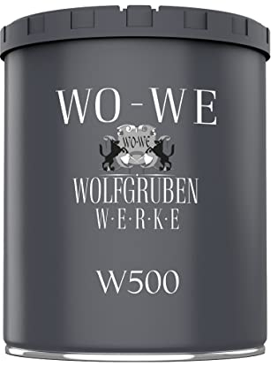 WO-WE Dachfarbe 3in1 Metallschutzlack Dach Sockelfarbe Dachbeschichtung W500 Anthrazitgrau - 750ml