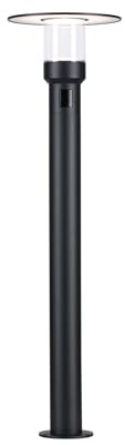 Paulmann 94835 LED Pollerleuchte Sienna Bewegungsmelder IP44 9W 400lm 212mm Anthrazit Aluminium 3000K