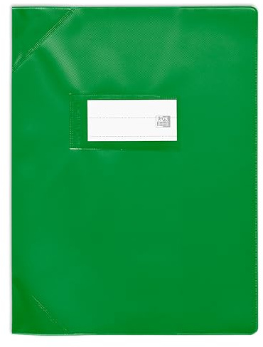 OXFORD 25 pellicole protettive per quaderni, 17 x 22 cm, in PVC opaco, 15/100 °, colore: verde