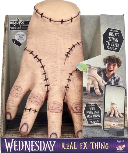 Lansay Wednesday – Die Sache – Hand mit Spezialeffekten – interaktives Spielzeug – Filmfiguren Mittwoch – funktioniert mit mobiler App – für Kinder ab 8 Jahren