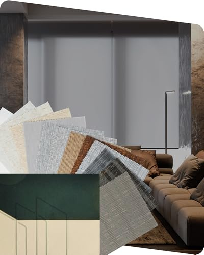 Yoolax Motorized Blinds with Remote, Light Filtering Smart Window Blinds