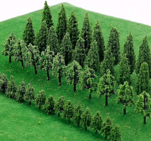 25 unidades de árboles en miniatura, árbol de tren, ferrocarril, paisaje, diorama, arquitectura, para bricolaje, paisajismo, mini paisajismo