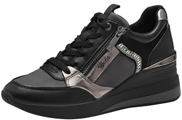 Tamaris Damen Low Sneaker Low Top 1-23703-41 Schwarz