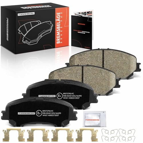 Frankberg Brake Pad Set incl. 4x Pads Front Replace# D10604EA0A,410604EA0A | Compatible with Qashqai II SUV J11 J11 KadYesr HA HL X-Trail T32 T32R T32RR