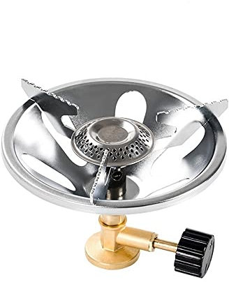 Réchaud Camping,Brûleur Camping Stove Compact Portable Cuisinière Extérieur Pliable,Coupe-Vent Et Avec Allumage Piézo-électrique for Randonnée/Outdoor/Pique-Nique/Barbecue/Randonnée/Pêche (Size : One