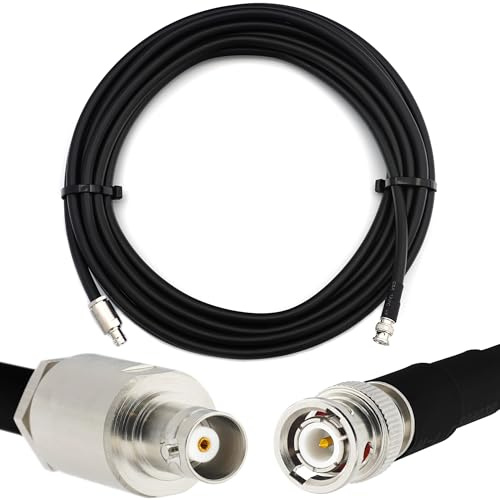 RANGEFUL 40m BNC Stecker auf BNC Buchse Koaxialkabel BNC Male auf Female RG213 Verlängerung 50 Ohm — für HAM CB Radio Antenne SWR-Messgerät Amateur Kurzwellen HF