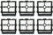 CAXUMO For Tineco Floor ONE S5/Floor One S5 Pro 2/ S5, rouleaux de brosse de remplacement for aspirateur intelligent extrême et filtres HEPA Filtre à vide HEPA(6PCS)
