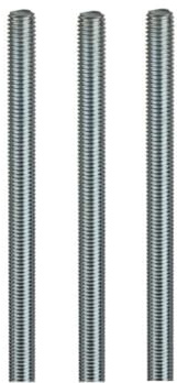 5x M6 x 150mm Threaded Bar, Fully Threaded Rod, Fully Threaded Studding Rod Bar Zinc Plated Steel Right Hand Thread, Studding for Anchor Bolts, Clamps, Hangers and U-Bolts