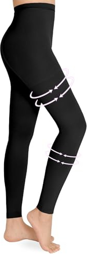 Wegitcs Medizinische Kompressionsstrumpfhose Damen, 20-30 mmHg Zehenfreie Abgestufte Kompressionsstrümpfe, Klasse 2 Stützstrümpfe Kompressions Leggings Damen für Schwangerschaft Krampfadern Ödeme