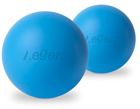 Pelotas de lacrosse de masaje para liberación miofascial, masaje de tejido profundo de yoga, terapia de puntos gatillo y fascitis plantar de pies, bola masajeadora de dolor muscular (paquete de 2,