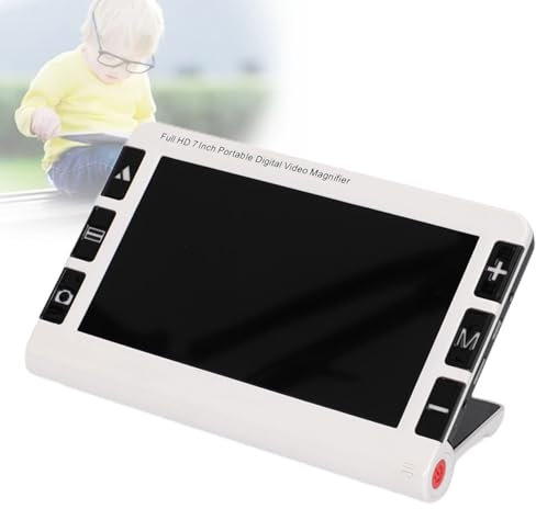 7 tum högupplöst elektronisk synhjälp, 19 färglägen, 2X-32X förstoring, elektroniska hjälpmedel för svagsyn, för synskadade makuladegeneration lågsyn