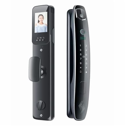 HEALBYBLE 3D Gesicht Smart Türschloss Sicherheit Kamera Fingerprint Passwort Biometrische Elektronische Schlüssel Entsperren,Wetterfest