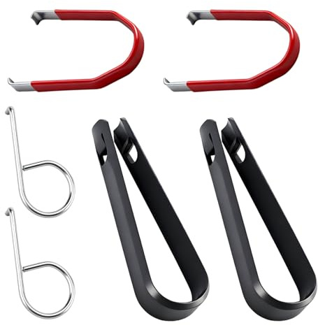 VAGCARS Lot de 6 capuchons de boulons de roue, extracteur de capuchons de boulons de roue, extracteur universel d'écrous de roue, outil de retrait d'écrous de roue, compatible avec VW