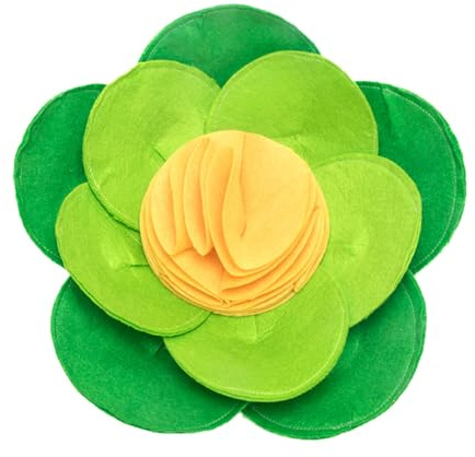 MINAOLULUS Slow Feeding Matte aus Filz mit Blumenform zur Reduzierung der Verdauungsbelastung für Hunde als Haustier Trainingsmatte und Schnüffeldecke