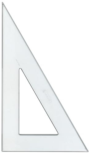 Westcott 404608 C-Thru 30/60 Grad, dreieckig, 30,5 cm, Polystyrol, transparent