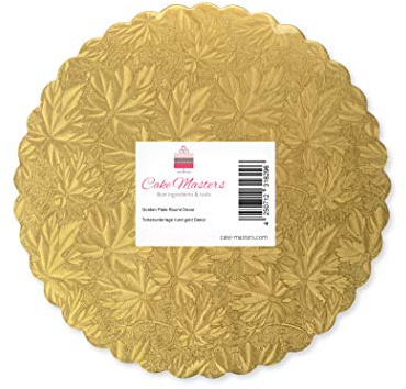Pati-Versand Cakeboard 28cm gold 3 Stück