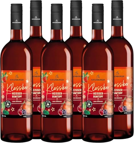 KATLENBURGER - Heißer Rumtopf | Fruchtweinpunsch aus Fruchtwein, Kirschsaft und winterlichen Gewürzen. Après-Ski-Feeling wie an der Schnee-Bar. Inhalt: 6x 750ml und 9% vol.