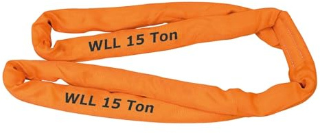 PETEX Rundschlinge, WLL Tragkraft: 15000 kg, Länge 12 m, Umfang 24 m, nach DIN EN 1492-2, Orange