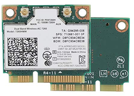 Tonysa para 7260AC Tarjeta Inalámbrica Universal 867M Bluetooth 4.0 Tarjeta de Red/Bluetooth: 4.0/ Interfaz: Mini PCI-E/No es Compatible con/HP/IBM!