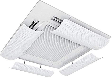 Air Conditioner Deflector For Central Air Conditioning Lightweight&Flexible&Soft ABS Microporous Guide Wind Prevent The Air From Blowing Straight Simple Installation(one piece) (90cm)