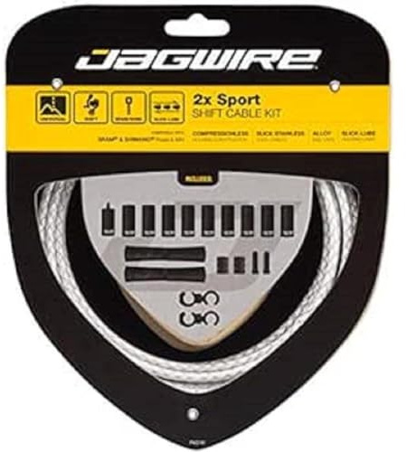 Jagwire CA4680 2 x Sport Shift Set für Erwachsene, Unisex, Weiß, Einheitsgröße