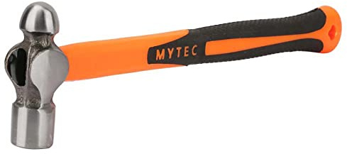 Mini Ball Peen Hammer 0.5LB, High Carbon Steel Hand Hammer for DIY Home Repairs Woodworking Metalworking Projects Small Round Head Tool