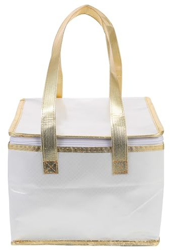 NUOBESTY Kühltasche Thermotasche Isoliertasche Torten Transport Picknicktasche Lunchtasche Mittagessen Tasche Kühlkorb für Kuchen Salat Fleisch Getränke Picknick Grillen Einkauf Strand Party