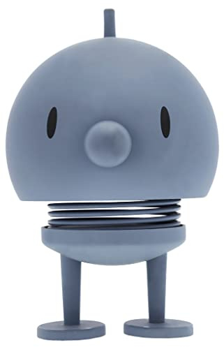 Hoptimist Soft Bumble Wackelfigur & Glücksbringer, Skandinavische Deko Figuren für Wohnzimmer, Schreibtisch, Büro, Bürodeko & Lustige Kleine Geschenke, 7,4 x 8,5 x 10,5, Medium, Sky
